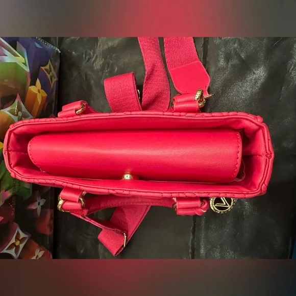 Valentino Valentino Orlandi crossbody hot pink bag guitar strap NWT​